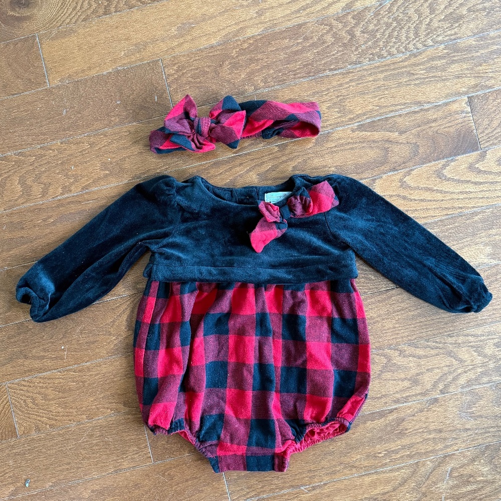 Tommy Bahama baby girl Christmas outfit